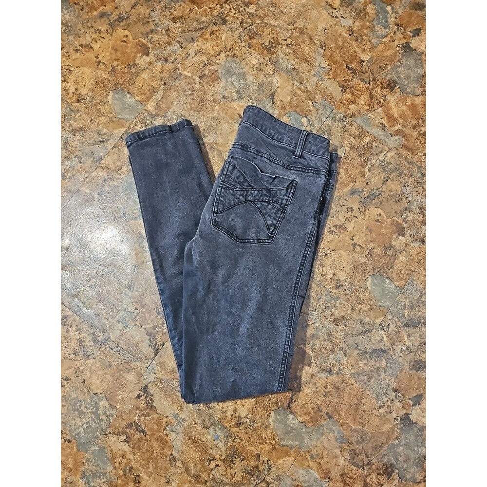 Royal Bones By Daang Goodman Black Skinny Jeans Mesh Ripped‎ size 13Y Black(A277